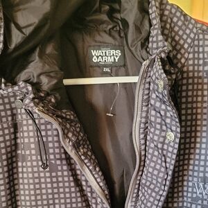 Men's Grid Performance Jacket - Black and Gray